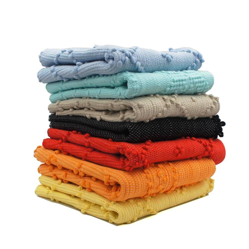 Tapis en coton - 100x50 Noir