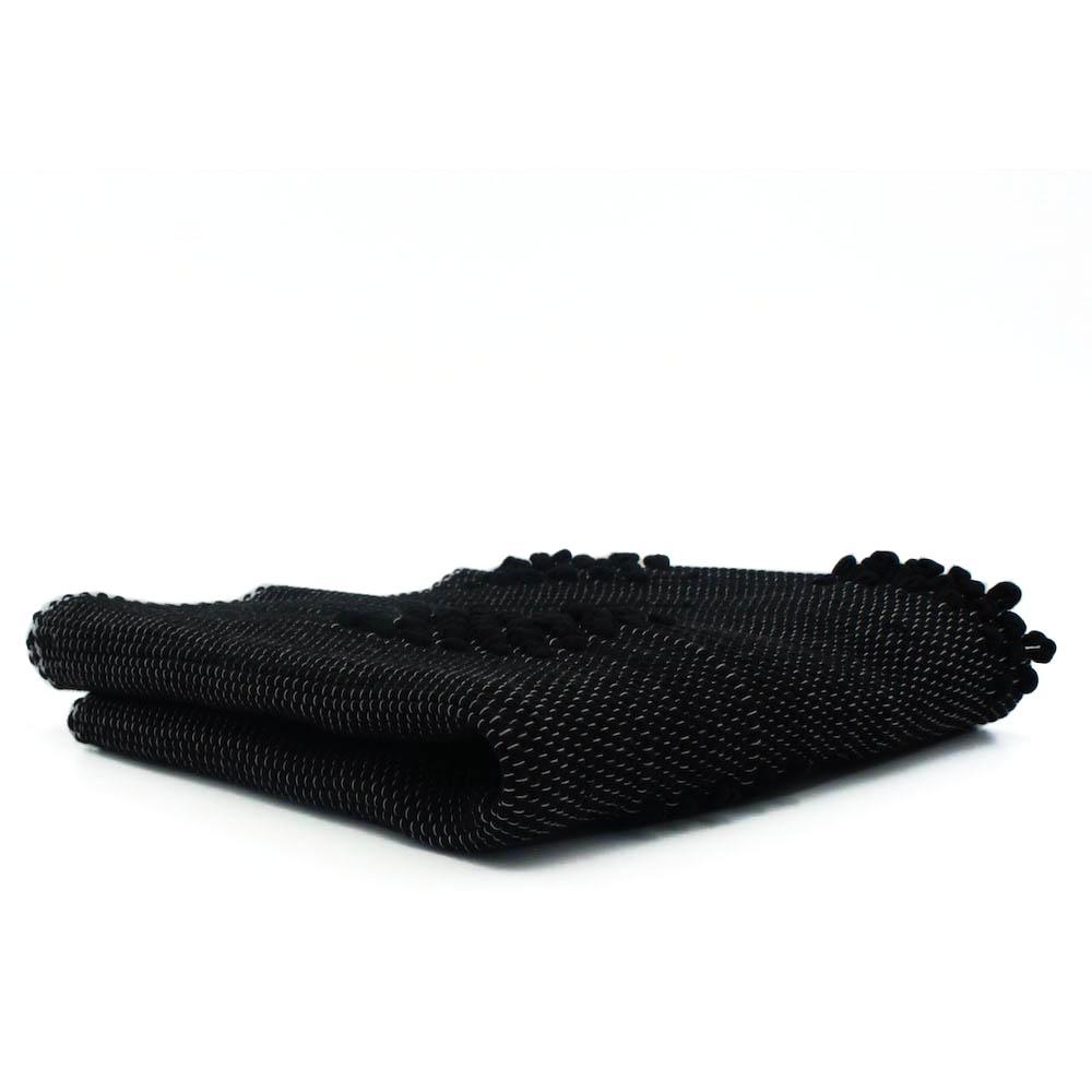 Tapis en coton - 100x50 Noir