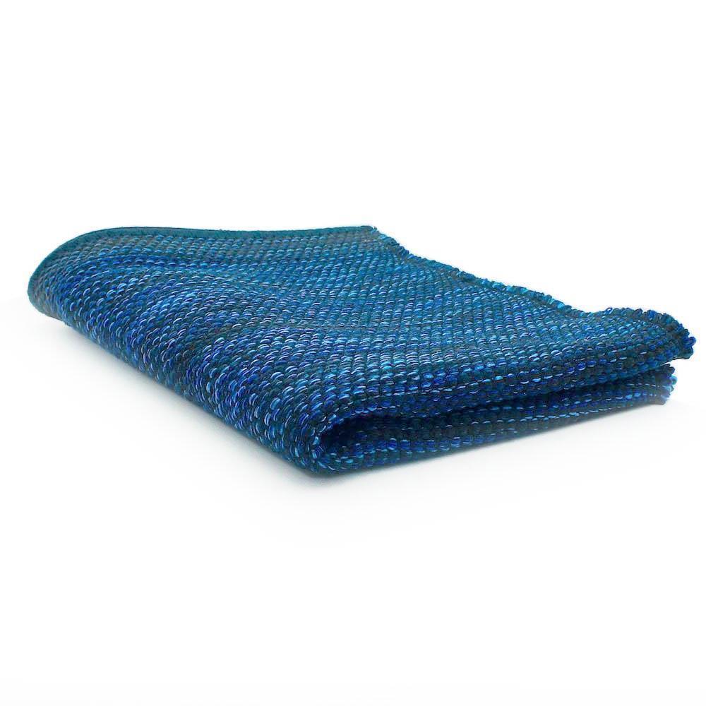 Tapis régional en coton Bleu foncé