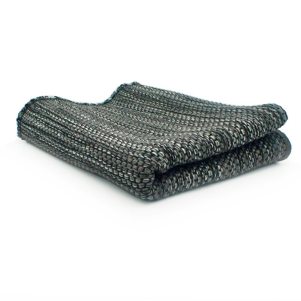 Tapis régional en coton Gris foncé