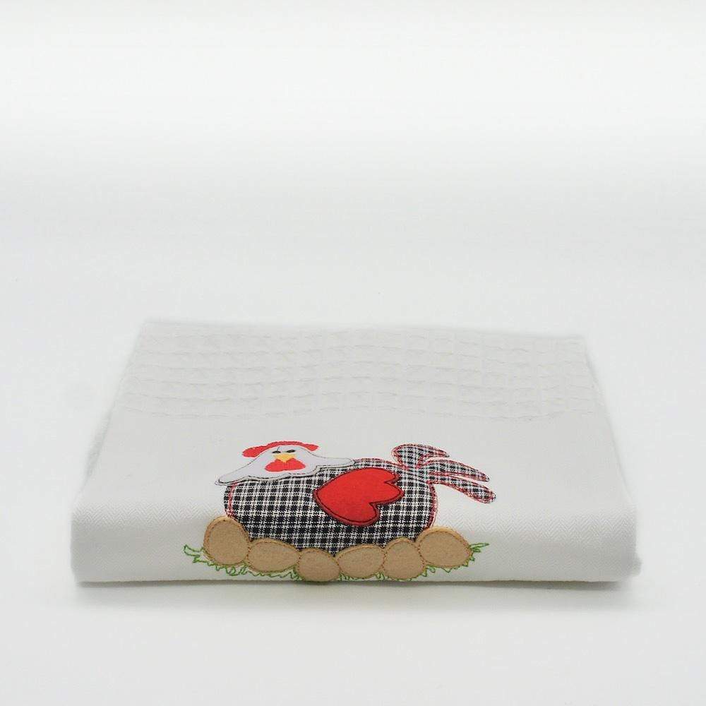 Galinha I Embroidered Kitchen towel