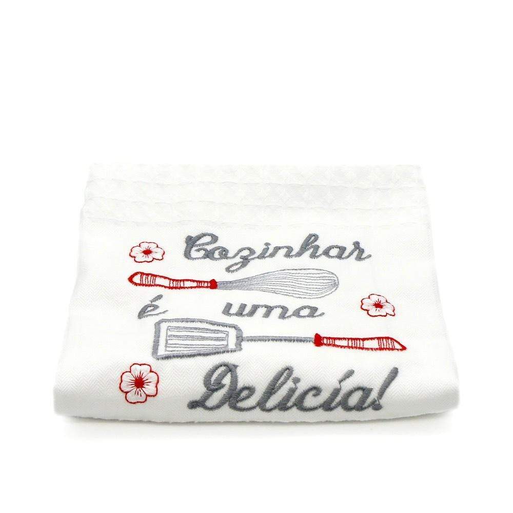 Delicia I Embroidered kitchen towel