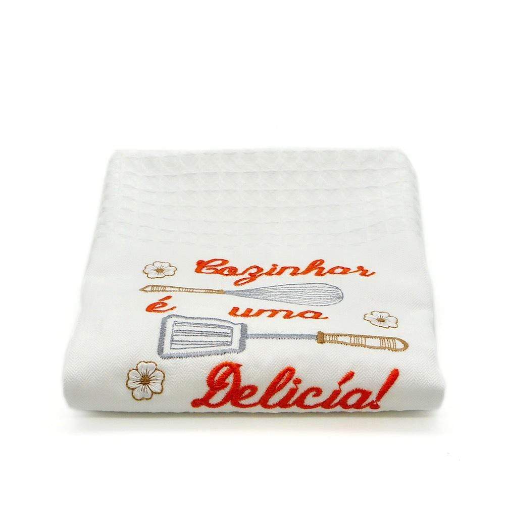 Delicia I Embroidered kitchen towel