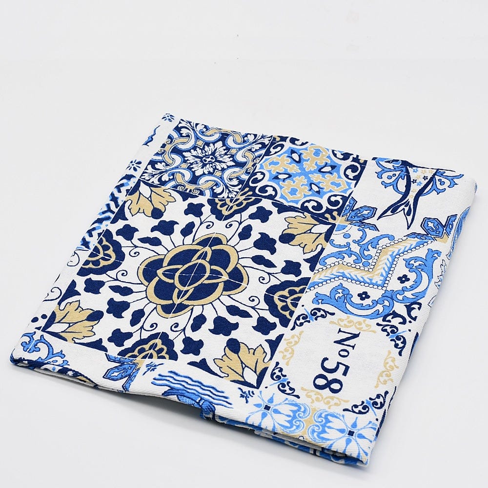 Torchon de cuisine du Portugal I Motifs portugais Torchon de cuisine "Azulejos" Bleu + Beige