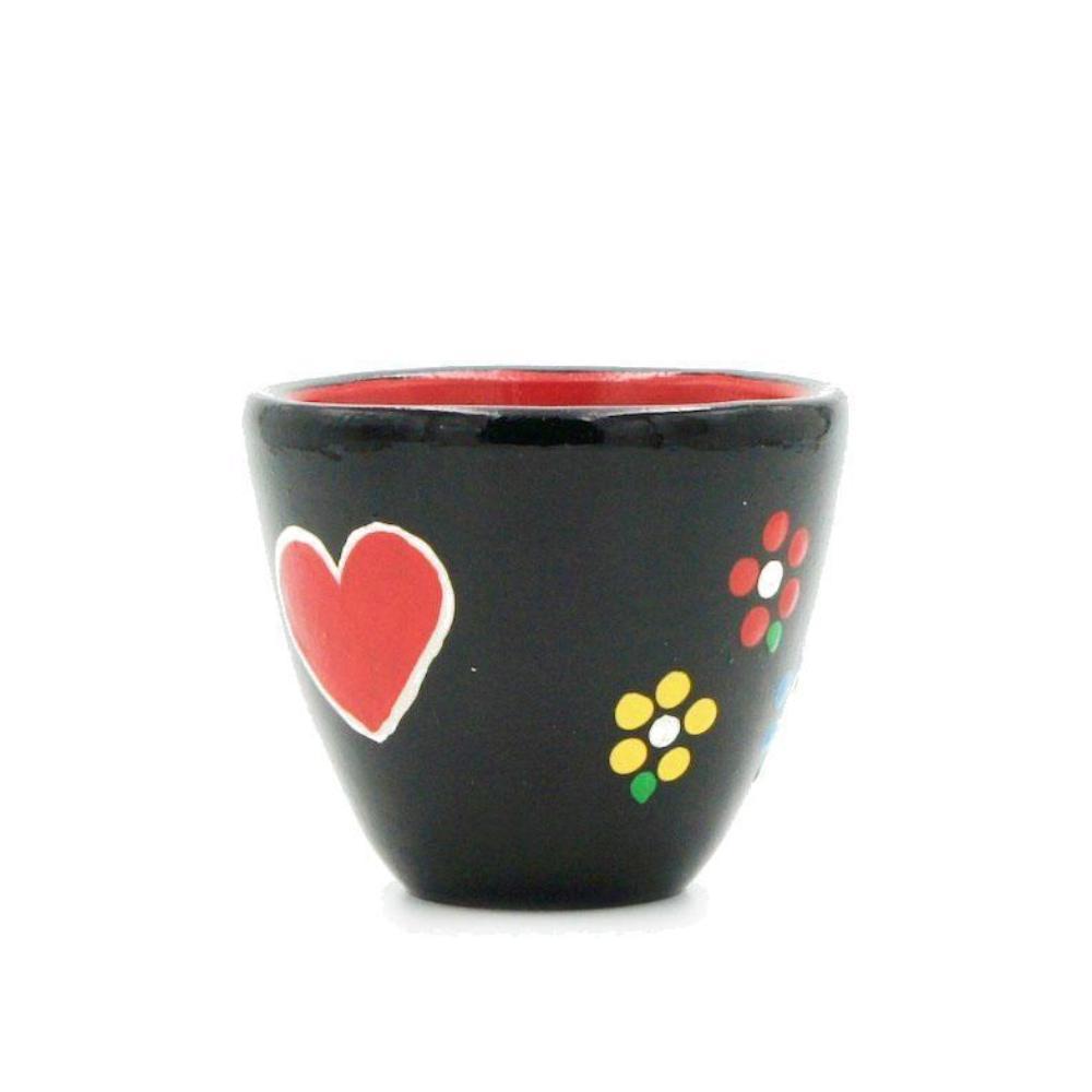 Vase en terre cuite peinte et vernie