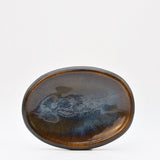 Assiette à entrée en grès marron portugais Plat en grès Onyx - 26cm