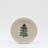 Assiette à entrée ou dessert en grès pour noël Assiettes en grés "Éléments" 16cm - Lot de 4