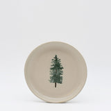 Assiette à entrée ou dessert en grès pour noël Assiettes en grés "Éléments" 16cm - Lot de 4