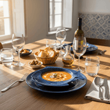 Assiette bleue en forme de Poisson 20cm Assiette creuse en forme de Poisson 20 cm - Bleue