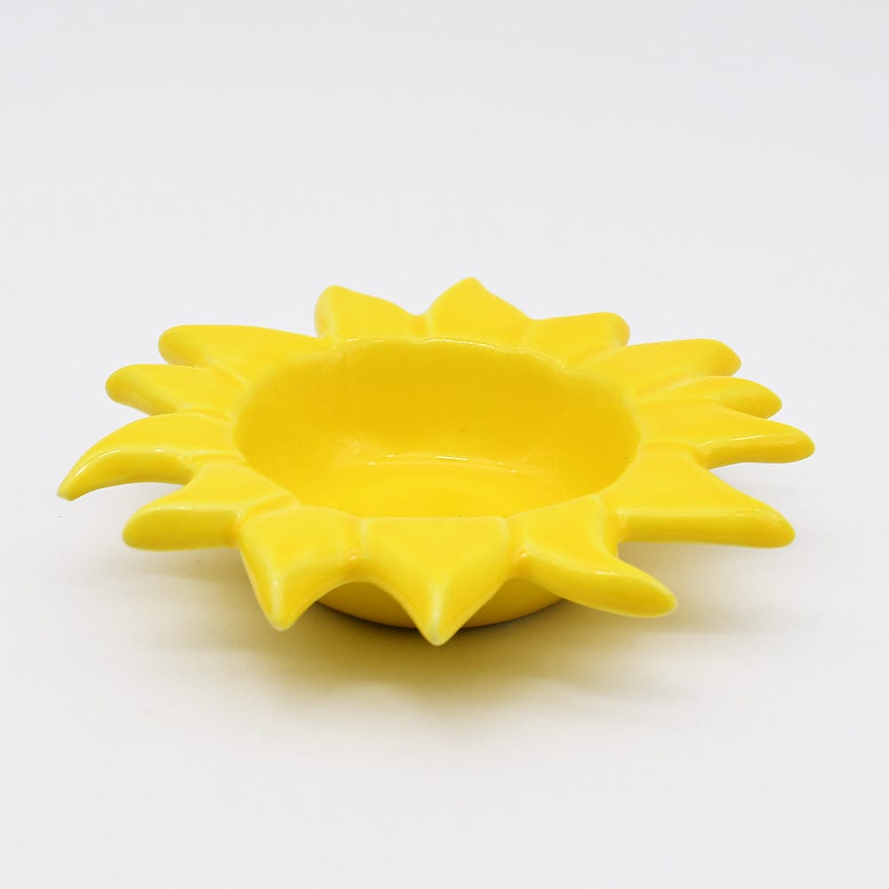 Assiette en céramique jaune en forme de poisson Coupe en céramique "Sol" - Jaune