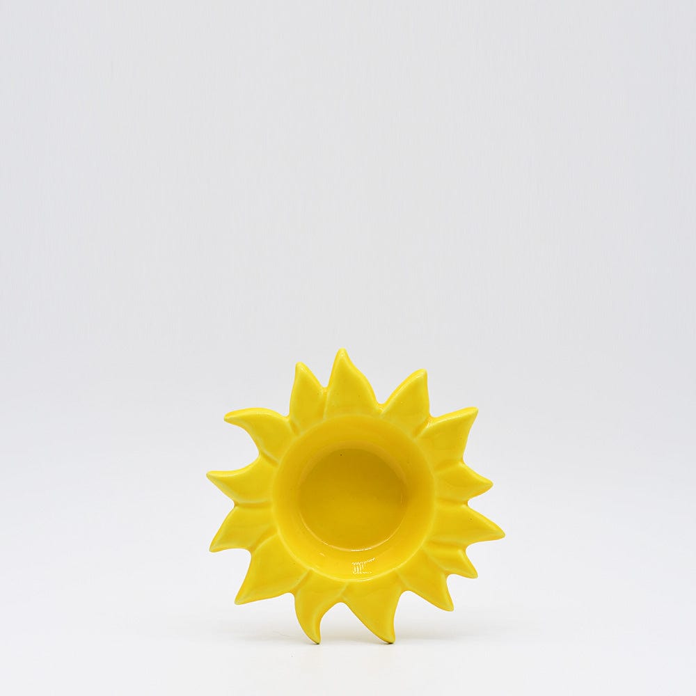 Assiette en céramique jaune en forme de poisson Coupe en céramique "Sol" - Jaune