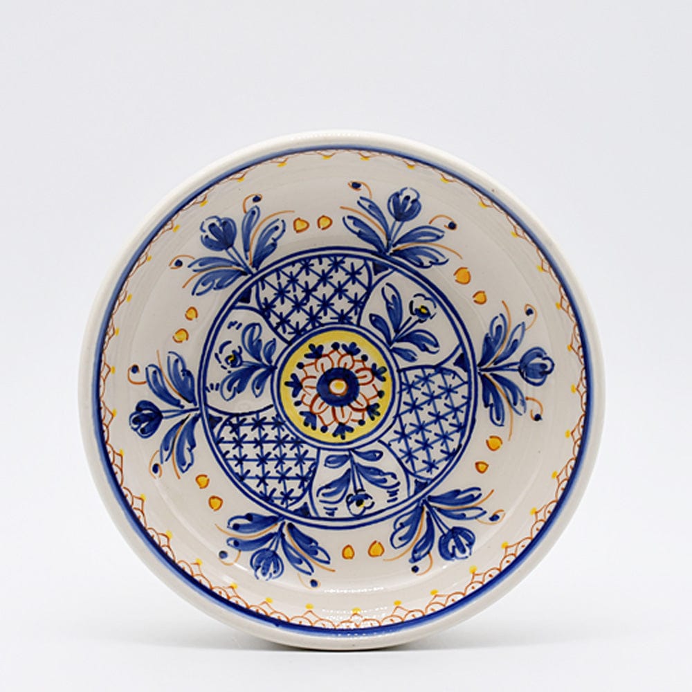Assiette en céramique traditionnelle de Portugal  I Jaune 25cm Assiette en céramique "Tradicional" - 27 cm