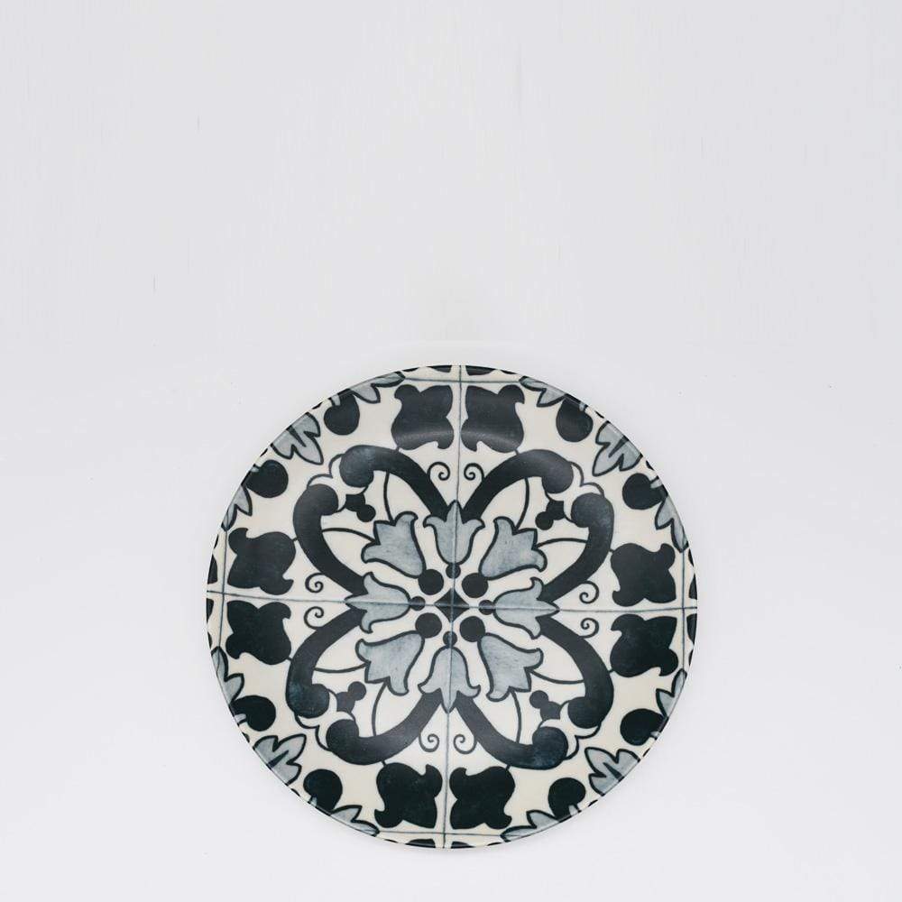 Ensemble de 4 assiettes en grés "Éléments" - 21 cm