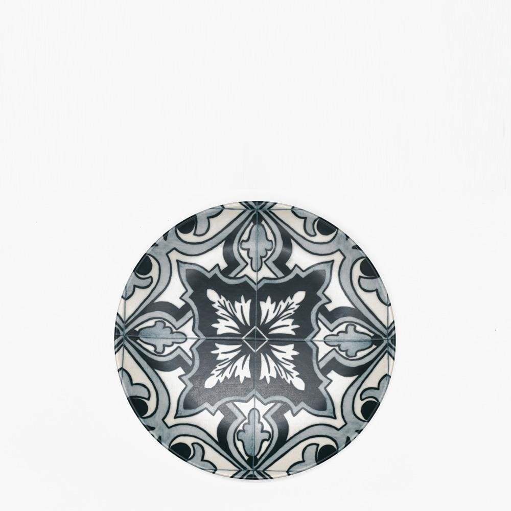 Ensemble de 4 assiettes en grés "Éléments" - 21 cm