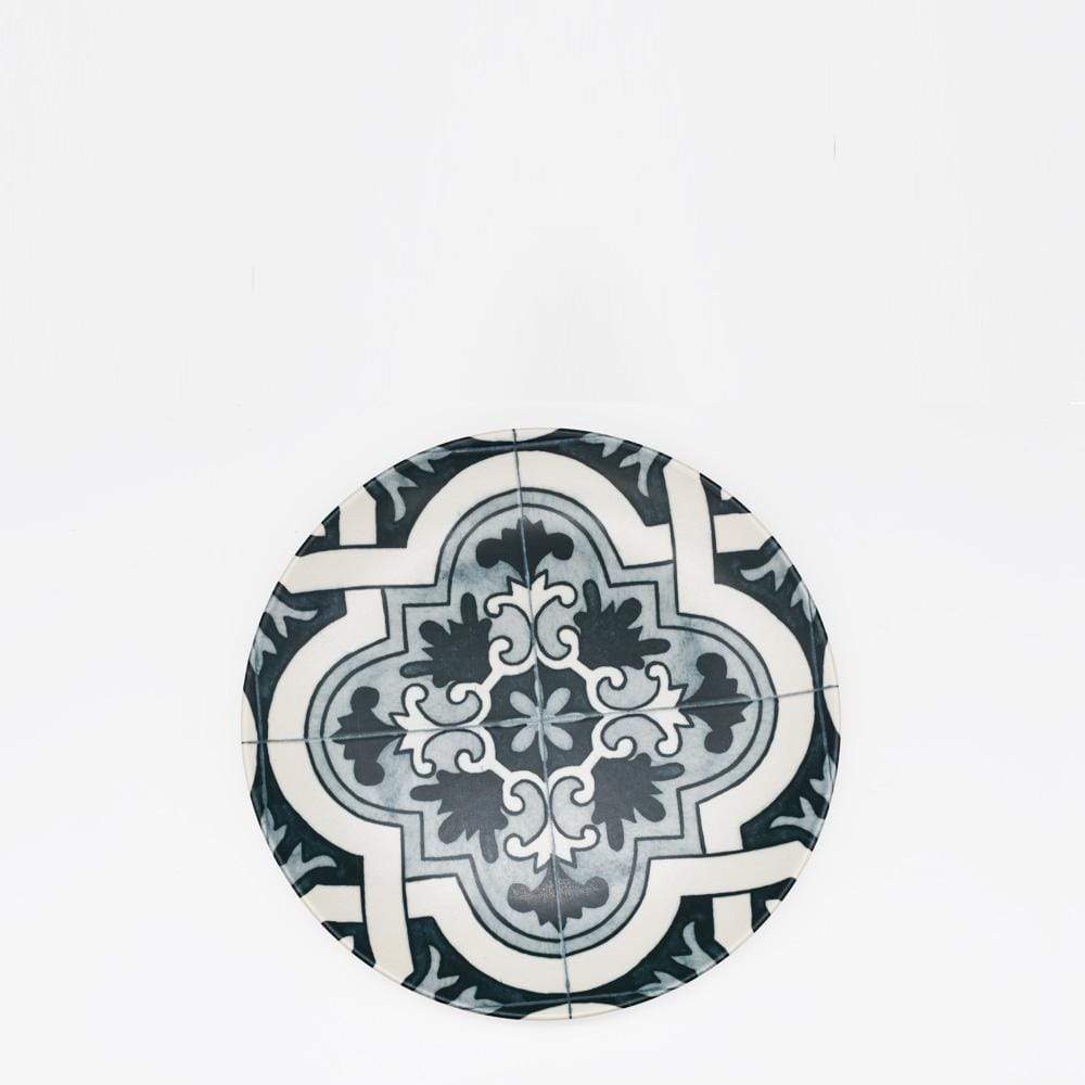 Ensemble de 4 assiettes en grés "Éléments" - 21 cm