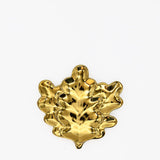 Assiette en grès vert clair en forme de feuille d'hortensia Assiette en grés