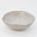 Assiette en porcelaine blanche à bord doré Ø27cm – Fabriquée au Portugal Bol en grès en forme de chou
