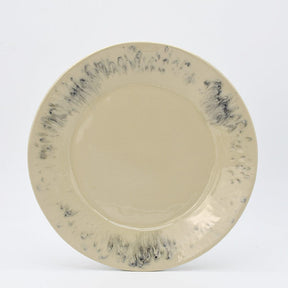 Assiette principale en grès verte I Vaisselle portugaise Assiette en grès "Madeira" 28cm - Crème