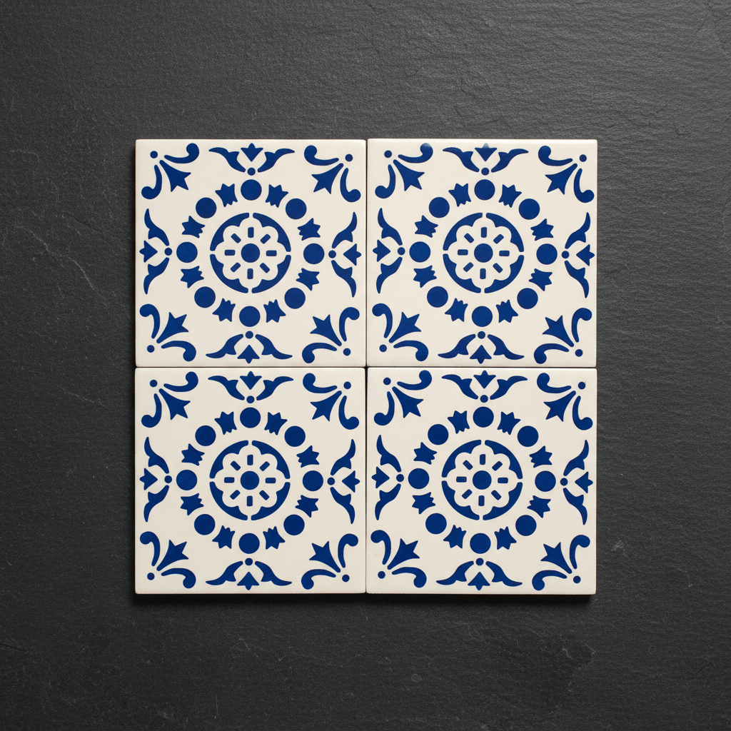 Azulejo Padrao I Azulejo portugais artisanal Azulejo Padrão 11x11cm
