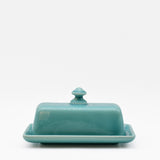 Beurrier turquoise en céramique portugaise Beurrier en céramique - Turquoise