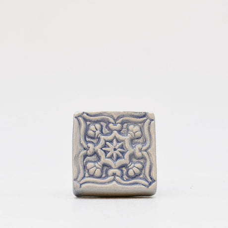 Boite à coton en céramique bleue I Céramique du Portugal # DRAFT Bouchon de remplacement 2