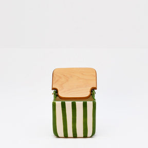 Boite de cuisine rayée vert et blanc I Vaisselle du Portugal en ligne Boite de cuisine rayée "Costa Nova Mar" - Vert