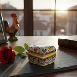 Boite en céramique de Coimbra Boite en céramique de Coimbra en forme de coeur