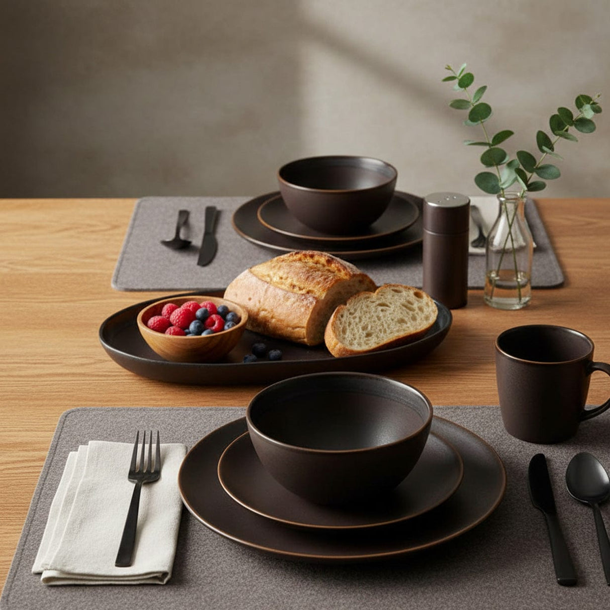 Bol en grès marron portugais Bol en grès "Café"