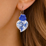 Boucles d'oreille aux motifs azulejos I Bijoux fantaisie portugais Boucles d'oreilles "Azulejos"