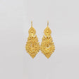 Boucles d’Oreilles Brincos à Rainha – Filigrane Portugais 5,5 cm Brincos À Rainha I Boucles d'oreille en argent doré - 5.5cm