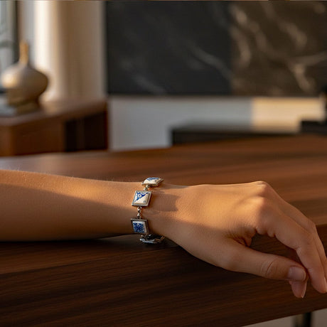 Bracelet aux motifs azulejos I Bijoux fantaisie portugais Bracelet "Azulejos"