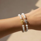 Bracelet de perles et filigrane I Vente bijoux en argent Bracelet de perles et filigrane d'argent