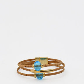 Bracelet en liège tressé noir – Unisexe, élégant et artisanal Bracelet en liège