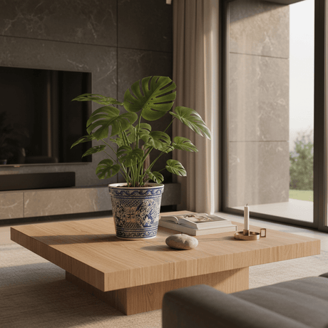 Cache Pot bleu en céramique de Coimbra Cache pot en céramique de Coimbra - 24cm