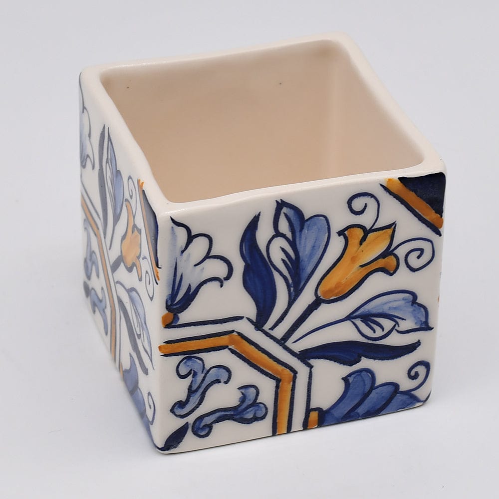 Cache pot en céramique "Azulejos" - 00cm