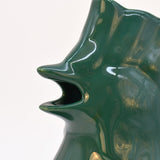 Carafe verte en céramique en forme de coq Carafe en céramique en forme de coq - Verte