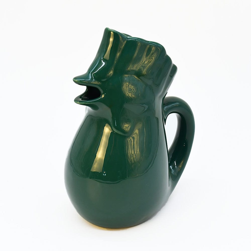Carafe verte en céramique en forme de coq Carafe en céramique en forme de coq - Verte