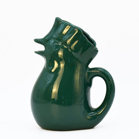 Carafe verte en céramique en forme de coq Carafe en céramique en forme de coq - Verte