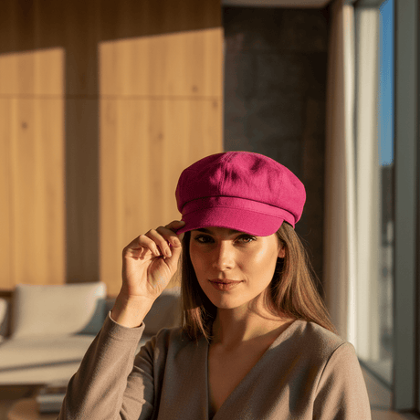 Casquette Gavroche en lin Rose Fushia Gavroche en lin - Rose Fushia