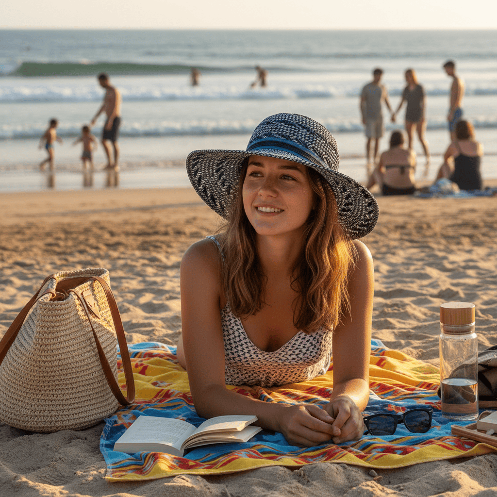 Chapeau de plage - Bleu Chapeau de plage - Bleu