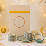 Coffret cadeau azulejos portugais – Service café artisanal Coffret Cadeau "Un café et des Azulejos"