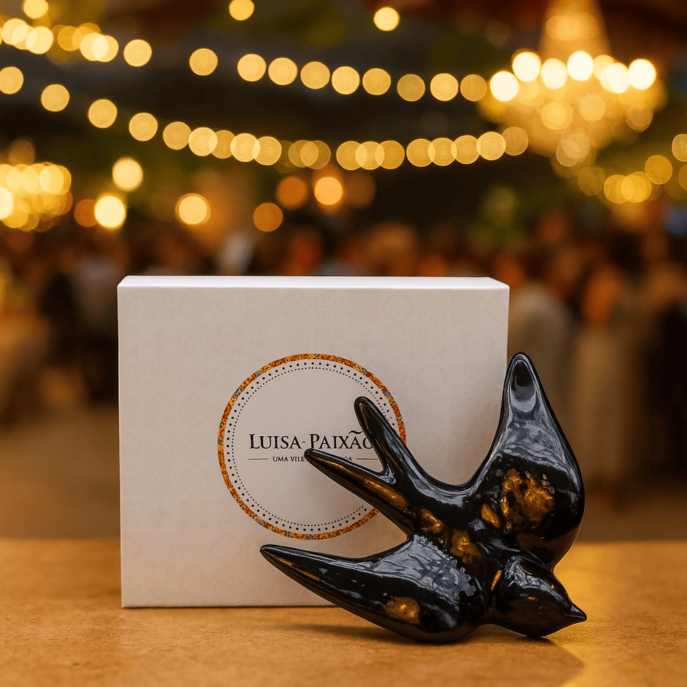 Coffret cadeau hirondelle en céramique noire Coffret hirondelle - Noir