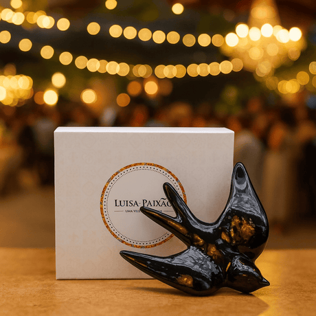 Coffret cadeau hirondelle en céramique noire Coffret hirondelle - Noir