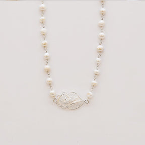Collier Perles & Coração de Viana en Filigrane argent – Bijou Portugais d’Exception Coração de Viana I Collier de perles et Coração de Viana