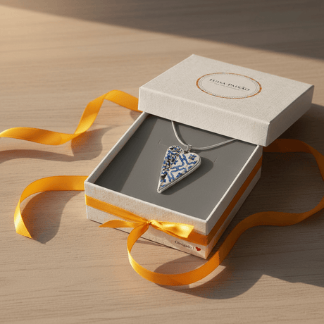 Collier portugais en forme de coeur I Bijoux fantaisie portugais Collier "Coração"