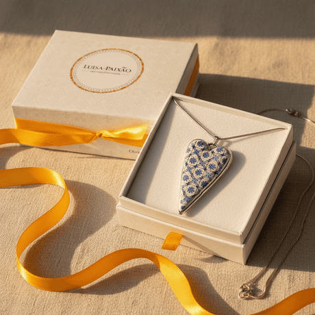 Collier portugais en forme de coeur I Bijoux fantaisie portugais Collier "Coração"