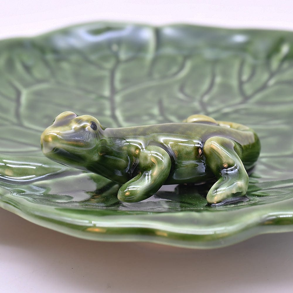 Coupe à apéritif avec un lézard I Vaisselle portugaise Petite assiette en céramique "Lagarto"