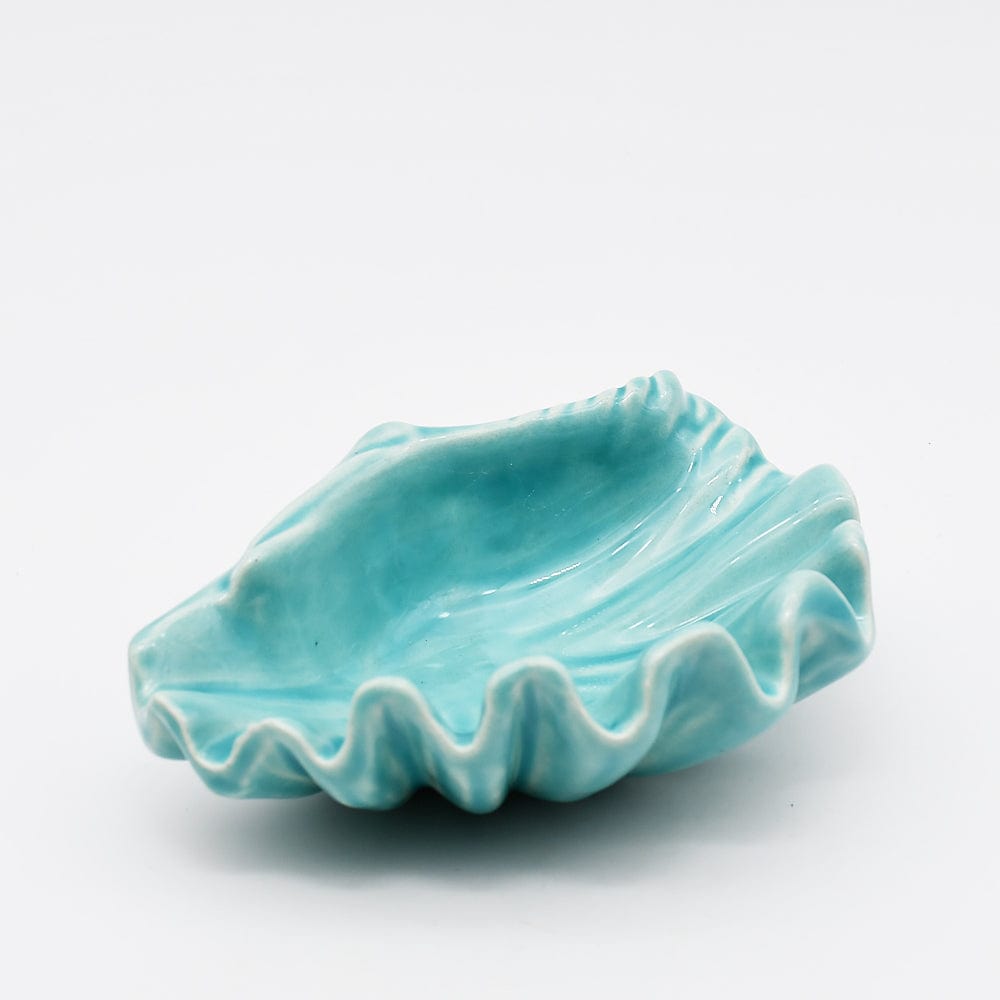 Coupe en céramique rouge en forme d'hippocampe Coupe en céramique "Vieira" - Turquoise