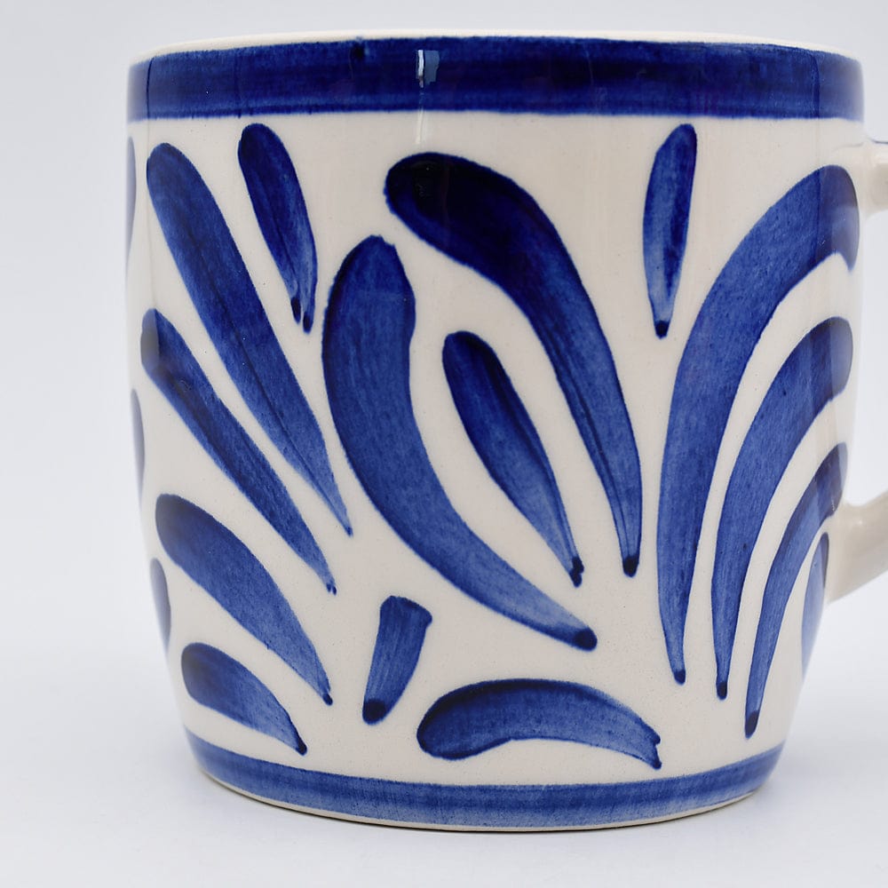 Coupe en céramique rouge en forme d'hippocampe Grand mug en céramique "Andorinha" - Bleu