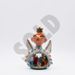 Crèche en terre cuite du Portugal I Art naïf portugais Presepio 25cm - Prazeres Côta